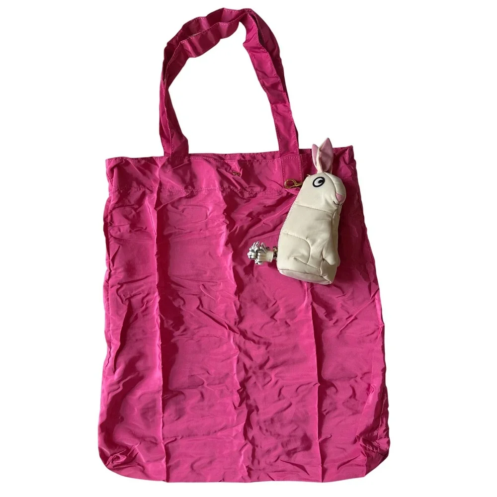 Anya Hindmarch Rabbit Packable Foldable Shopping Shopper Bag Tote Charm - Picture 10 of 14